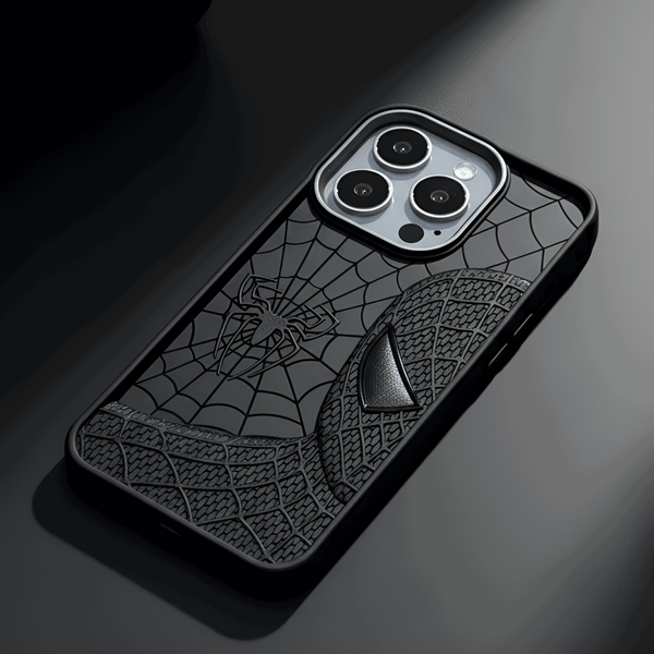 SP-Superhero Engraved logo silicon Case for Apple Iphone 15 Pro