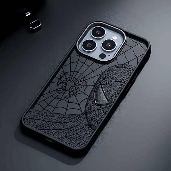 SP-Superhero Engraved logo silicon Case for Apple Iphone 16 Pro