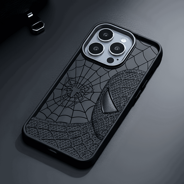 SP-Superhero Engraved logo silicon Case for Apple Iphone 15 Pro