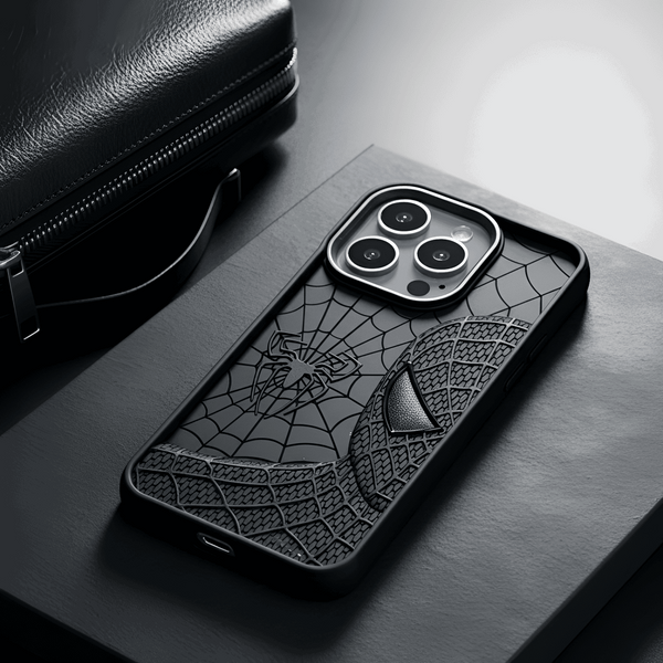 SP-Superhero Engraved logo silicon Case for Apple Iphone 15 Pro