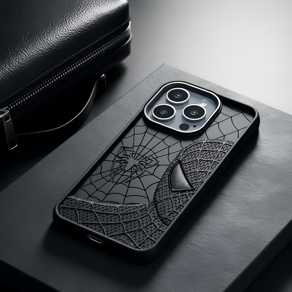 SP-Superhero Engraved logo silicon Case for Apple Iphone 14 Pro