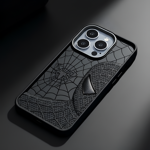 SP-Superhero Engraved logo silicon Case for Apple Iphone 14 Pro Max