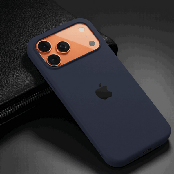 Dark Blue Original Silicone case for Apple iphone 17 Pro