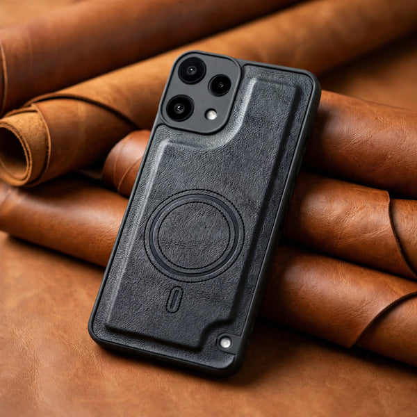 Crest Black Leather Case for Nothing Phone 3a Lite