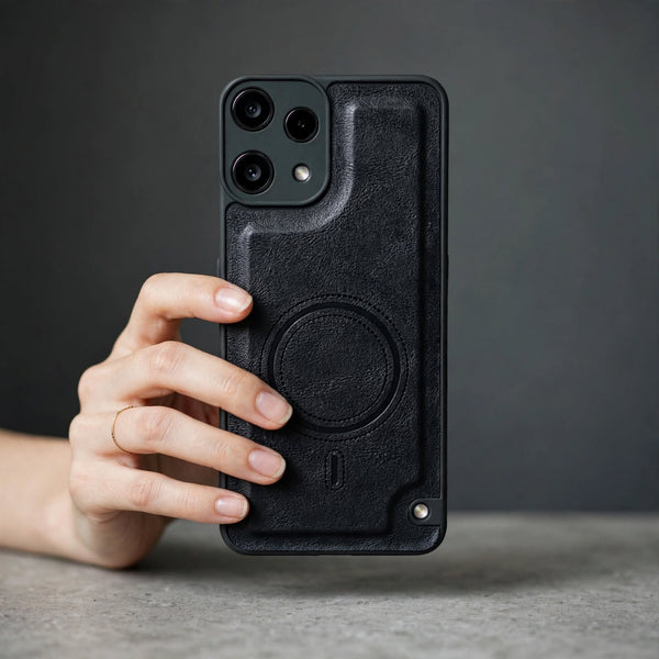 Crest Black Leather Case for Nothing Phone 3a Lite