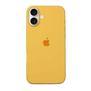 Yellow Original Silicone case for Apple iphone 16