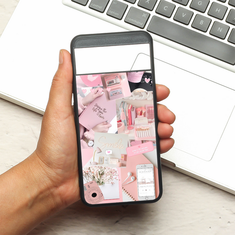 Pinkspiration metal back case for Google Pixel 8A