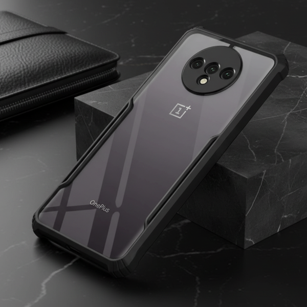Shockproof silicone protective transparent Case for Oneplus 7t