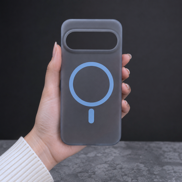 Blue Paper Matte Magsafe Case for Google Pixel 9