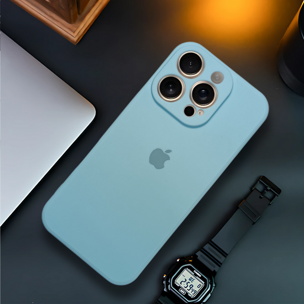 Light Blue Candy Silicone Case for Apple iphone 16 Pro Max