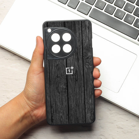 Dark Wood metal back case for Oneplus 12R