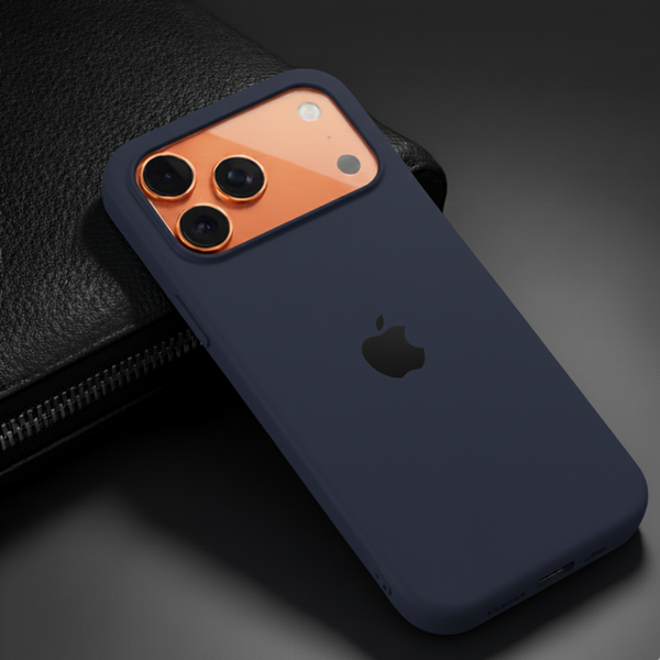 Dark Blue Original Silicone case for Apple iphone 17 Pro