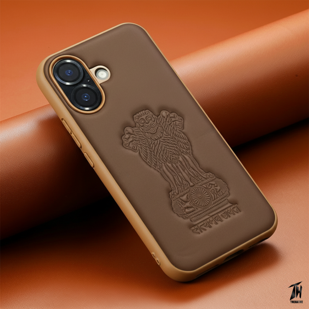 Ashoka Brown Leather Case for Apple Iphone 16