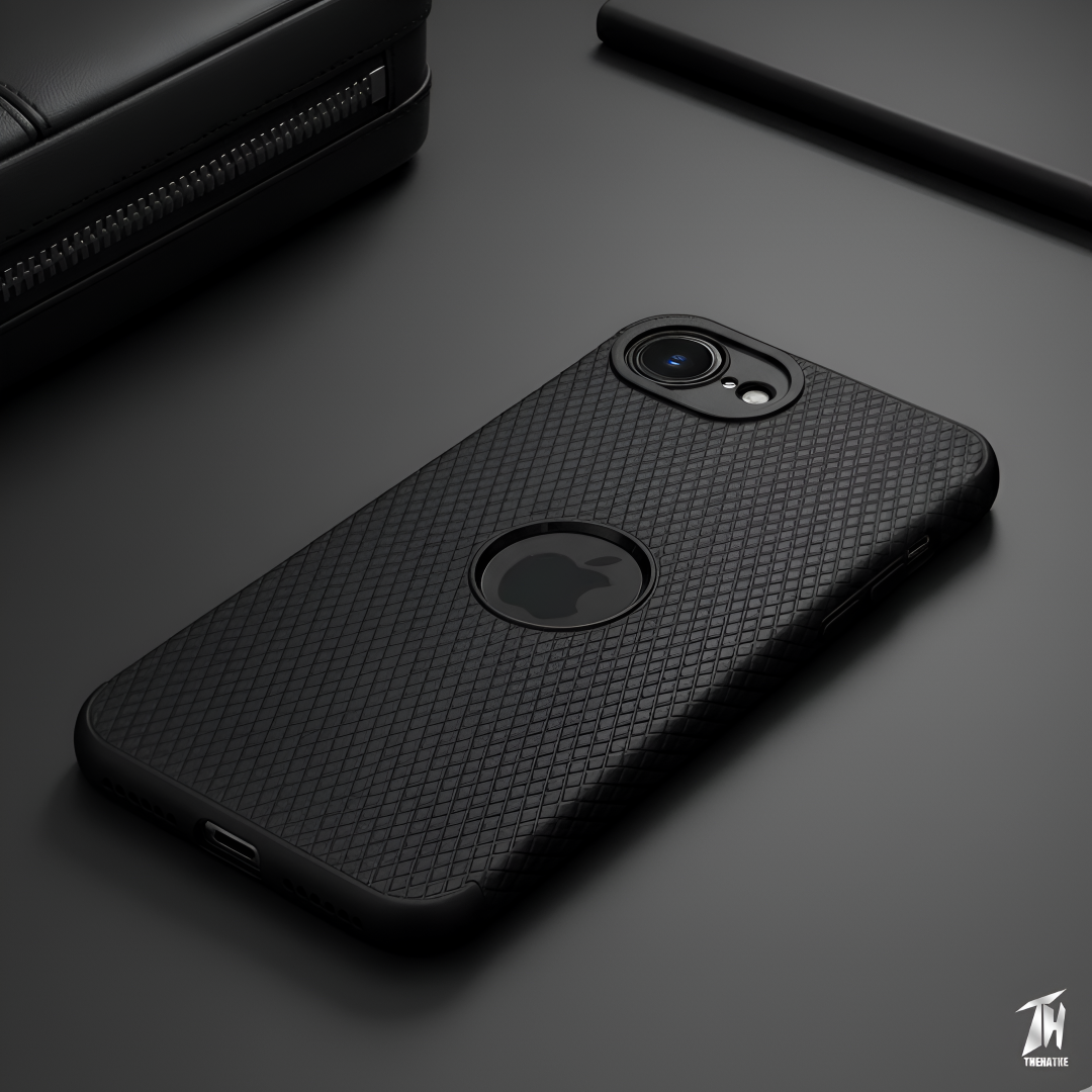 Black Line Wave Silicone Case for Apple iphone 16e