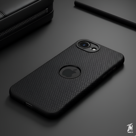 Black Line Wave Silicone Case for Apple iphone 16e