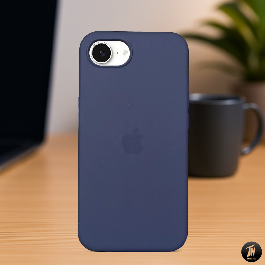 Dark Blue Original Silicone case for Apple iphone 16e