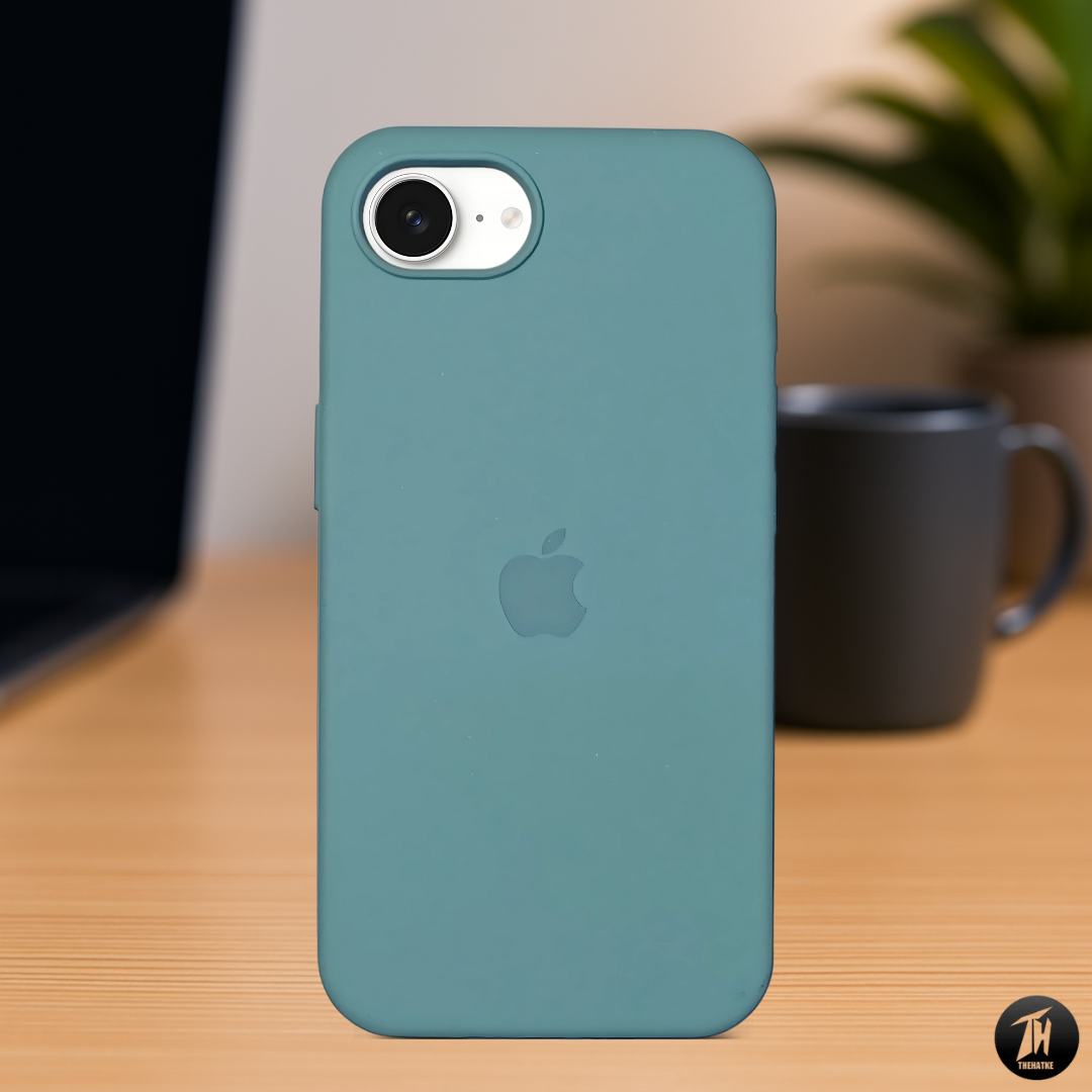 Green Original Silicone case for Apple iphone 16e