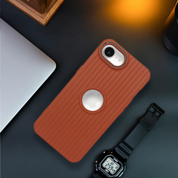 SleekLine Brown Silicone Case for Apple Iphone 16e