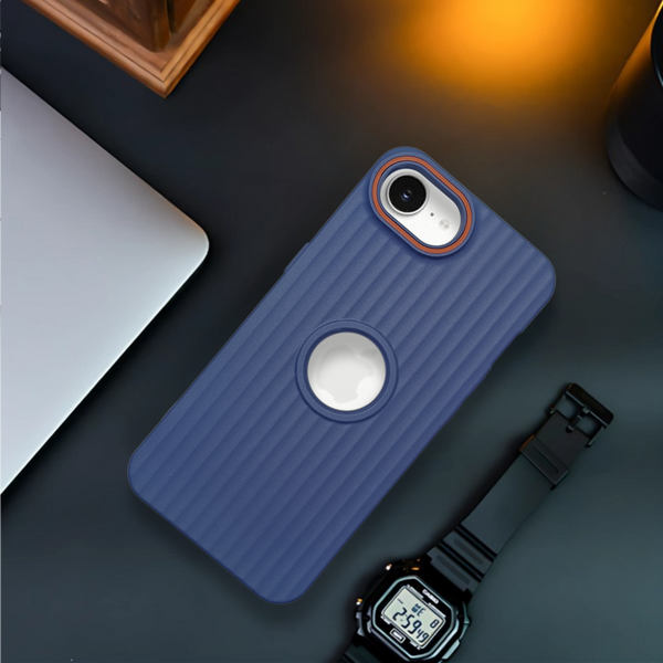SleekLine Dark Blue Silicone Case for Apple Iphone 16e