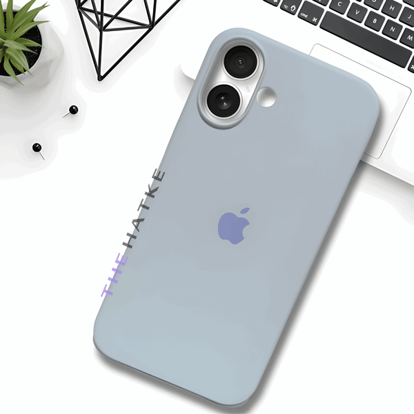 Light Grey Original Silicone case for Apple iphone 17