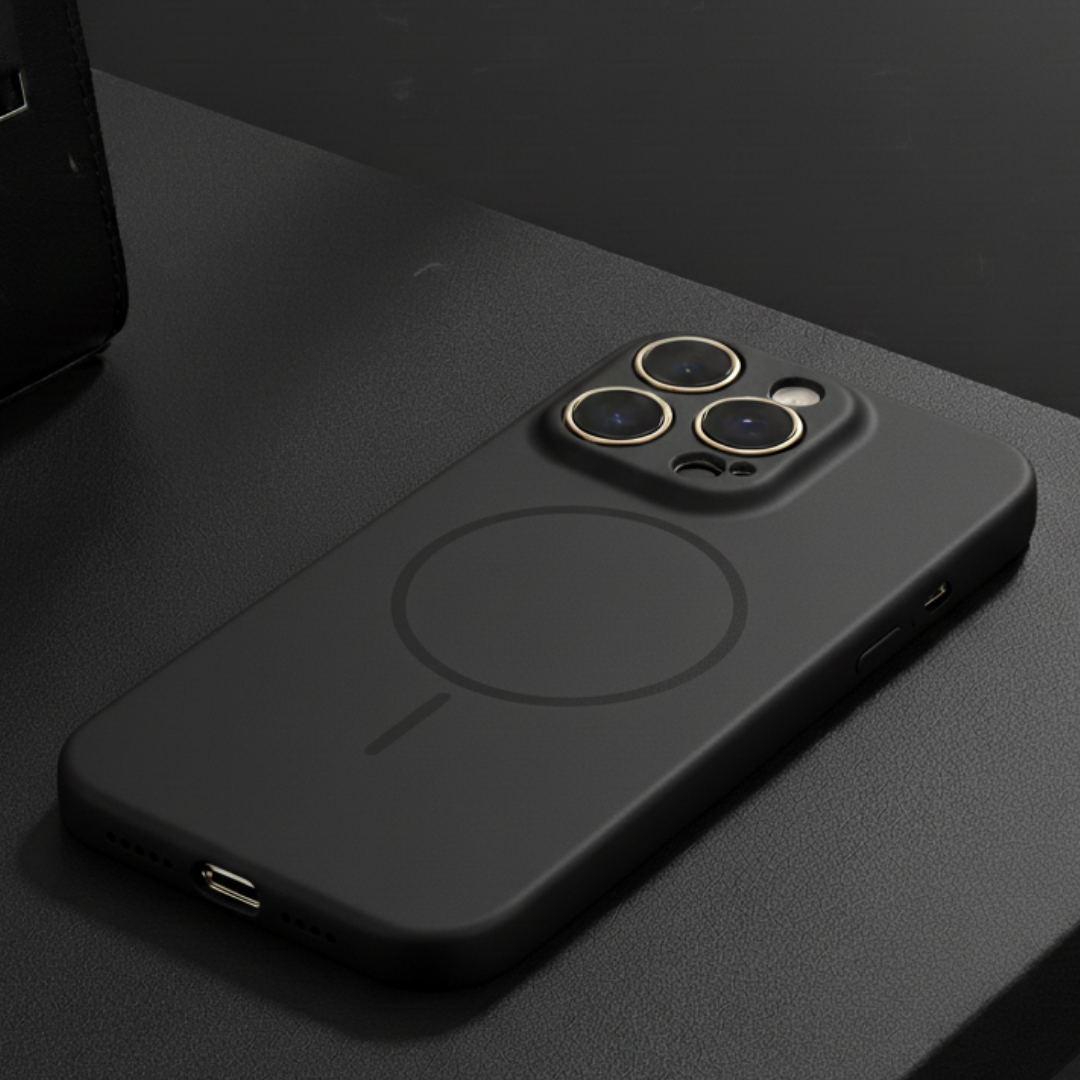 CAVEN Black Silicone case for Apple Iphone 16 Pro