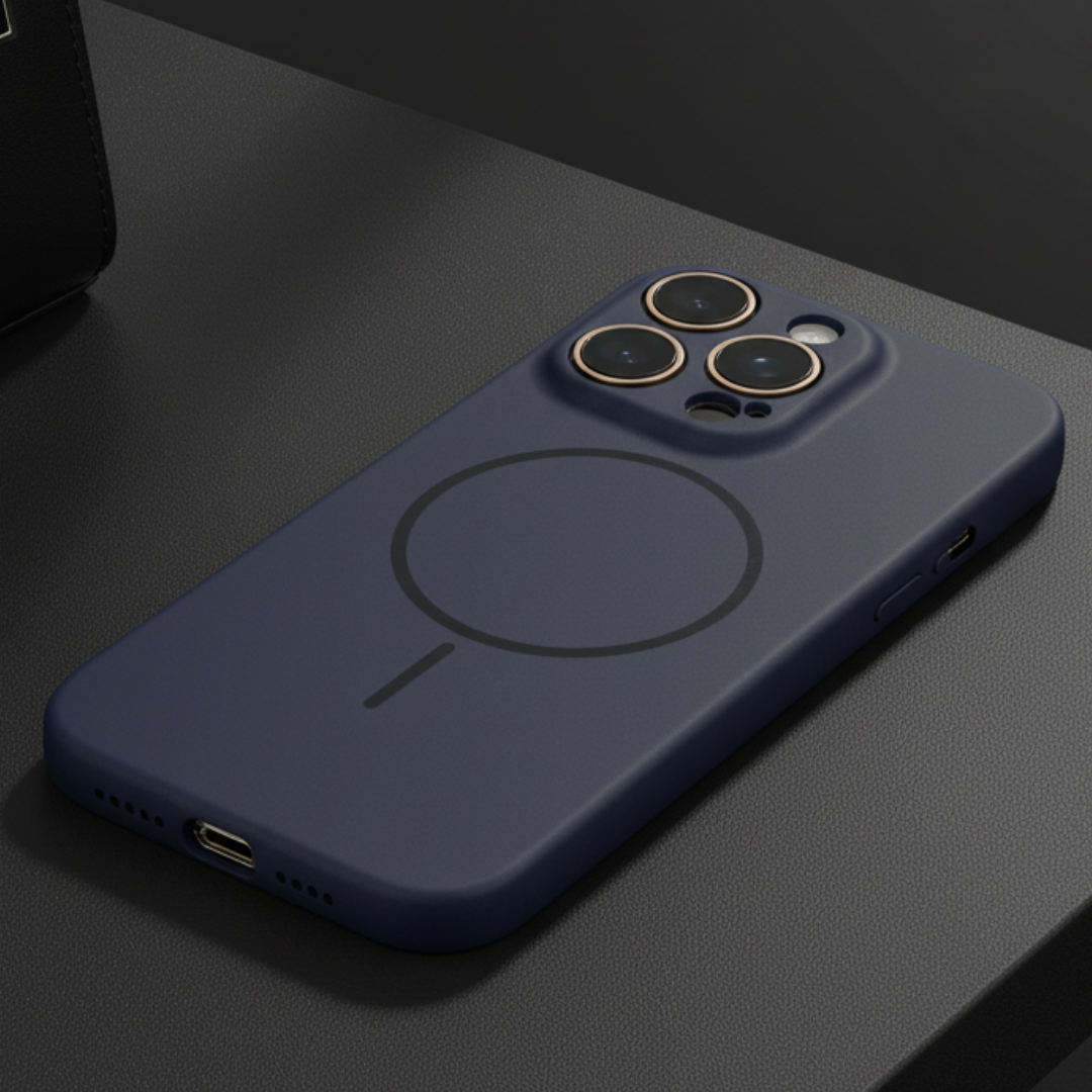 CAVEN Dark Blue Silicone case for Apple Iphone 16 Pro