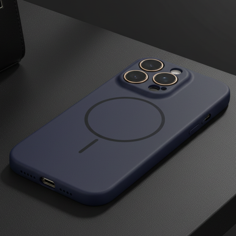 CAVEN Dark Blue Silicone case for Apple Iphone 16 Pro