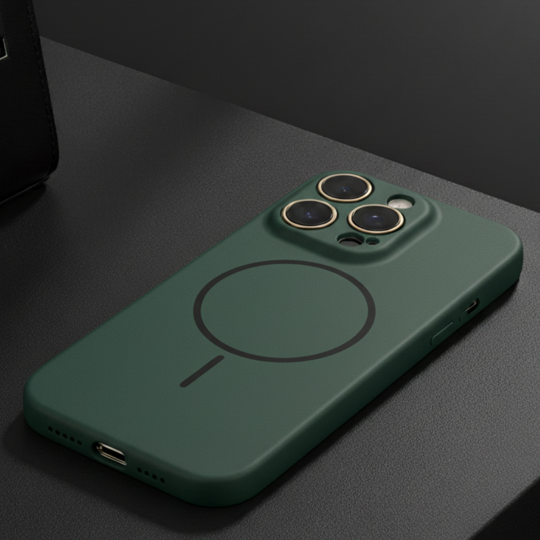 CAVEN Dark Green Silicone case for Apple Iphone 16 Pro