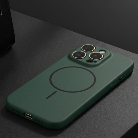 CAVEN Dark Green Silicone case for Apple Iphone 16 Pro