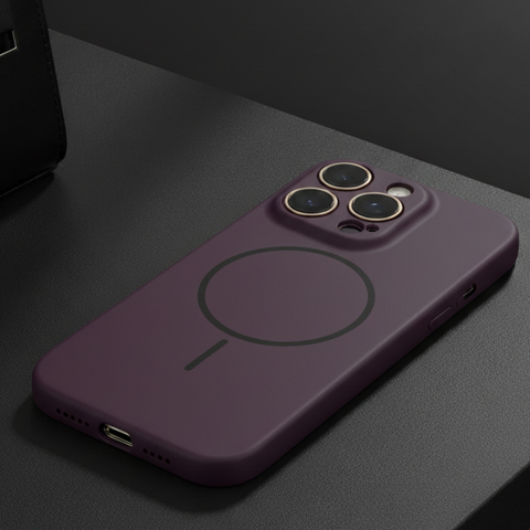 CAVEN Dark Pink Silicone case for Apple Iphone 16 Pro