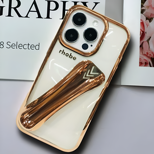 Rhobe Golden Silicone Case for Apple Iphone 16 Pro