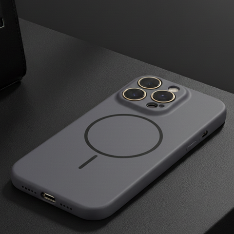 CAVEN Grey Silicone case for Apple Iphone 16 Pro