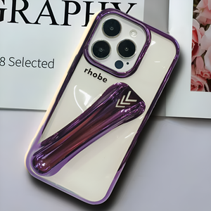 Rhobe Purple Silicone Case for Apple Iphone 16 Pro