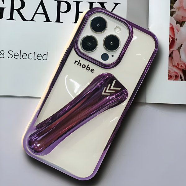 Rhobe Purple Silicone Case for Apple Iphone 16 Pro Max