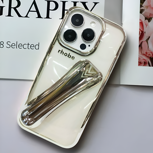 Rhobe Silver Silicone Case for Apple Iphone 16 Pro