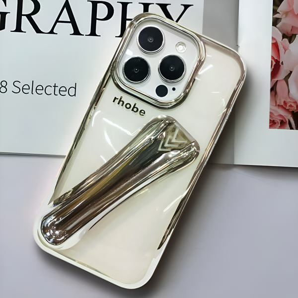Rhobe Silver Silicone Case for Apple Iphone 16 Pro Max