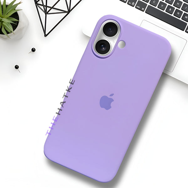 Purple Original Silicone case for Apple iphone 16