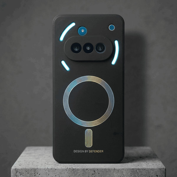 Black DEFEND Rainbow Case for Nothing Phone 3a