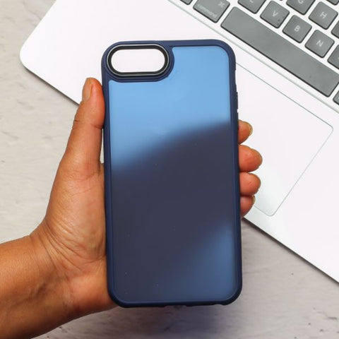 Dark Blue Smoke Skin Silicone case for Apple iphone 8 Plus