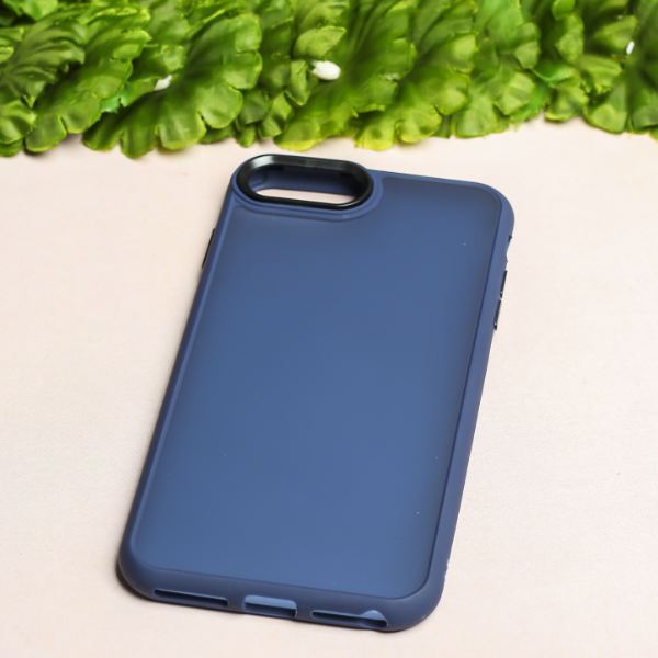 Dark Blue Smoke Skin Silicone case for Apple iphone 8 Plus