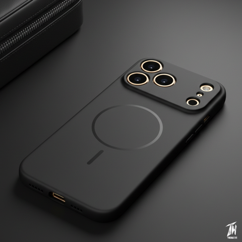 CAVEN Black Silicone case for Apple Iphone 17 Pro