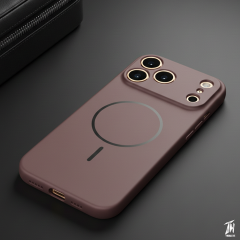 CAVEN Dark Brown Silicone case for Apple Iphone 17 Pro