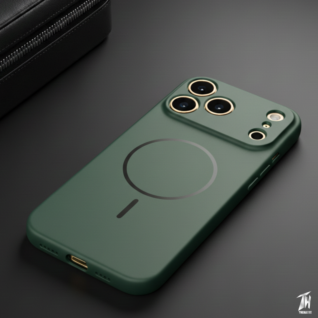 CAVEN Dark Green Silicone case for Apple Iphone 17 Pro