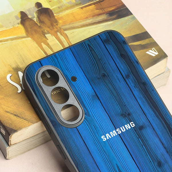Indigo Planks metal back case for Samsung A55