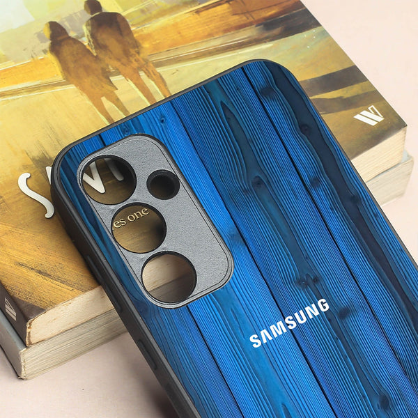 Indigo Planks metal back case for Samsung A35