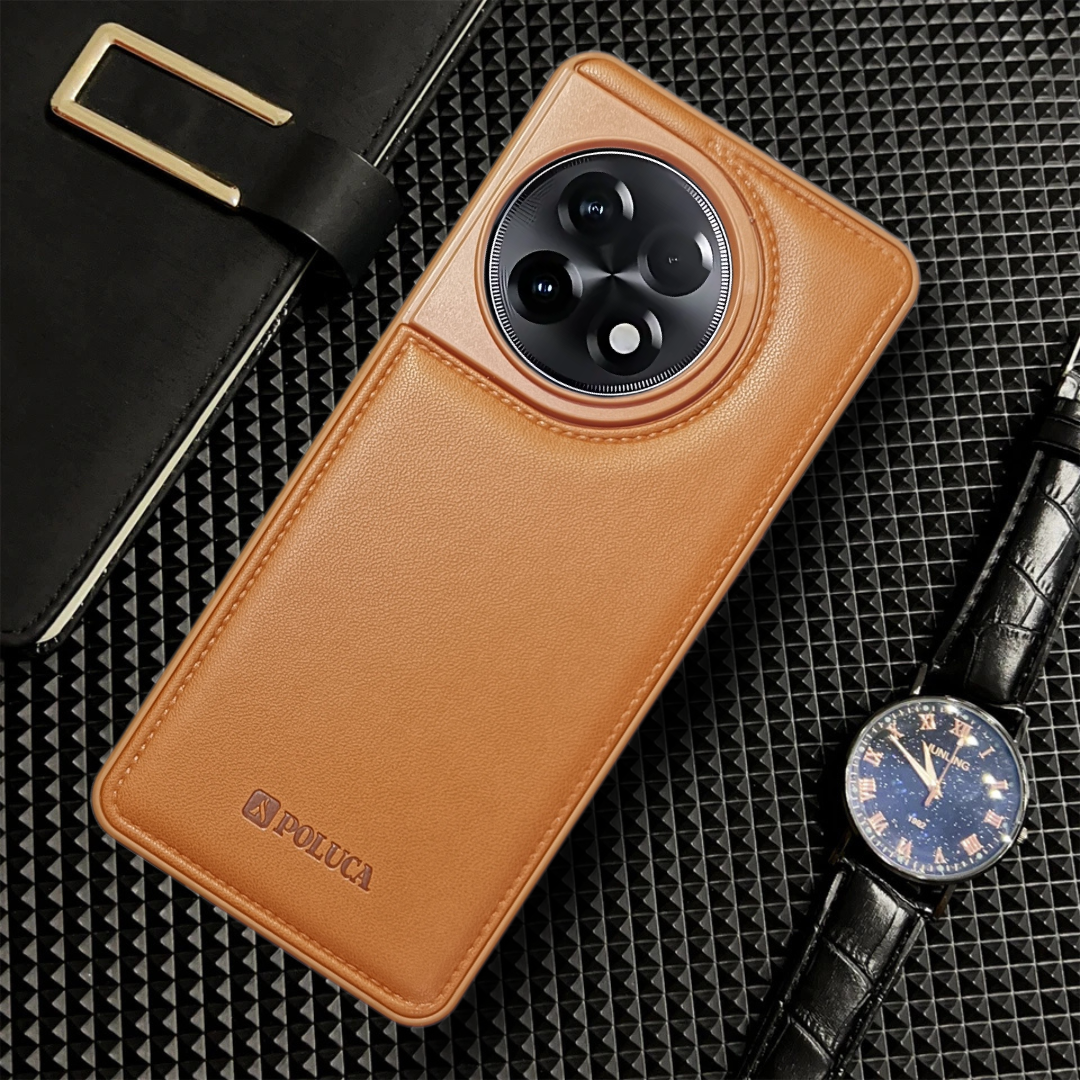 Prime Leather Brown Leather Case for Oneplus 11R