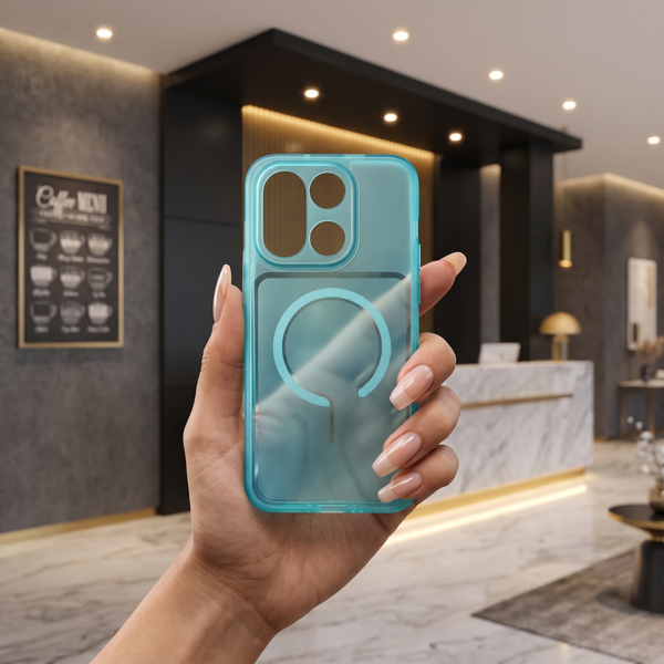 Light Blue Amber Silicone Case for Oneplus 15