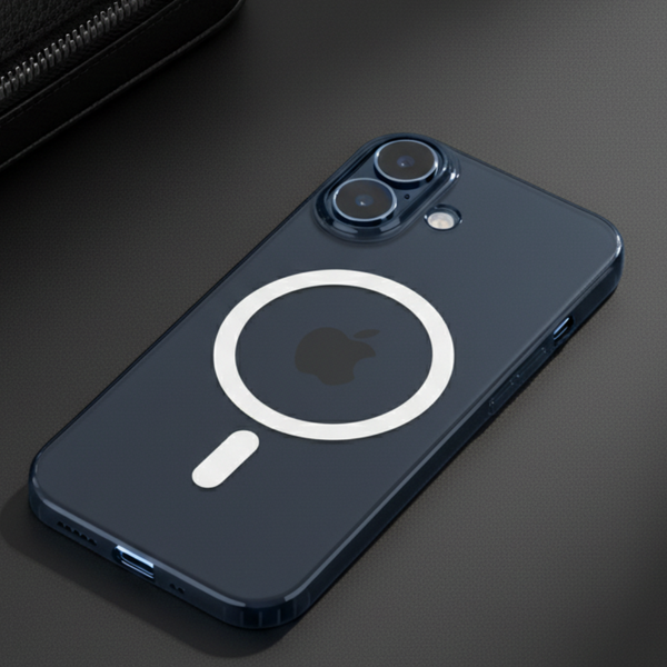 Blue Shine Paper Magsafe Case for Apple Iphone 17