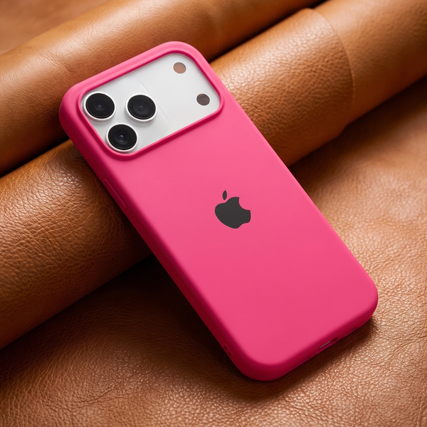 Hot Pink Original Silicone case for Apple iphone 18 Pro