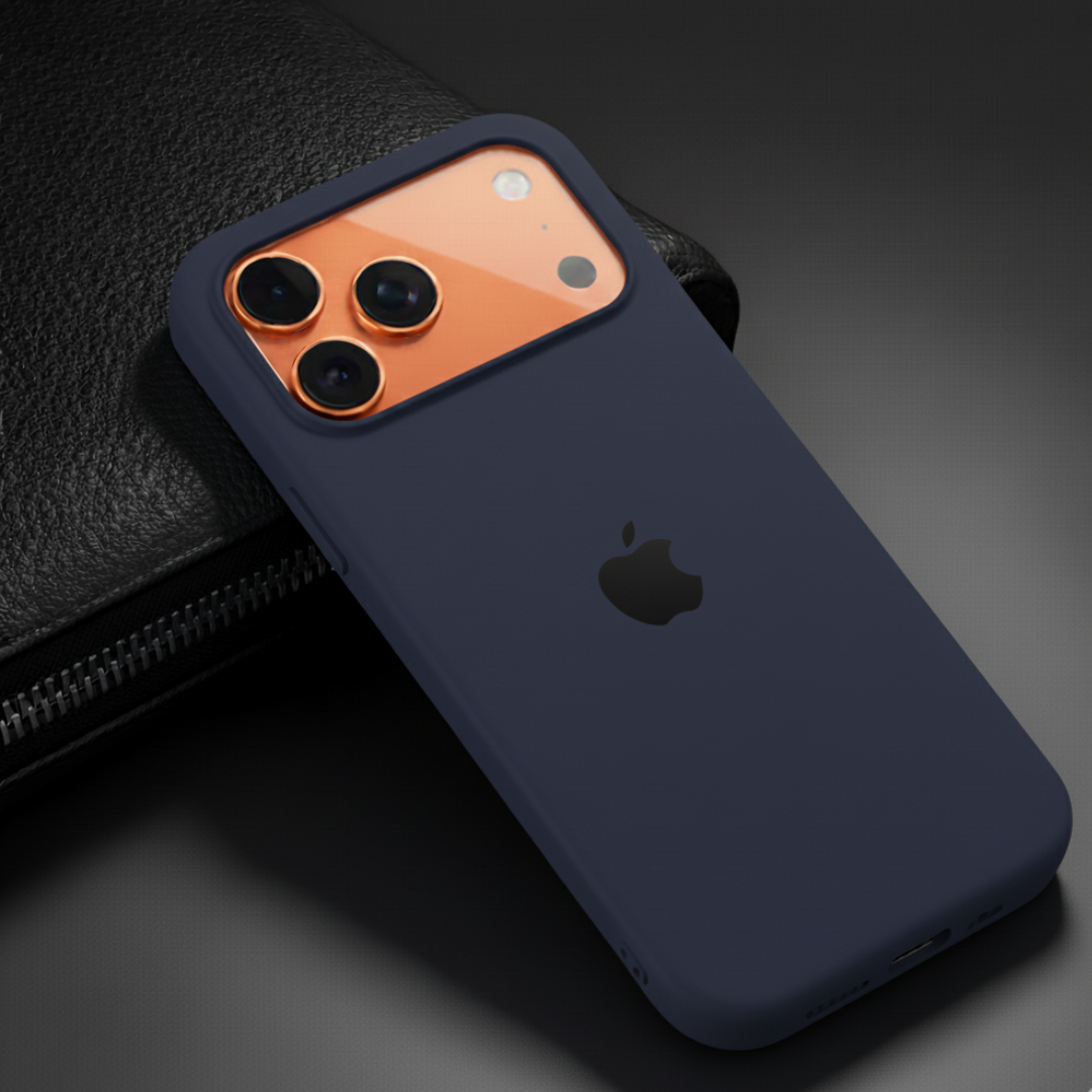 Dark Blue Original Silicone case for Apple iphone 17 Pro Max